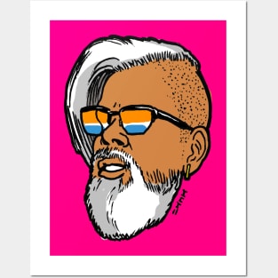 Classic Uncle Rags! Slick Look with Beard and Sunglasses Posters and Art